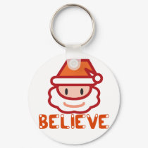 Believe in Santa Clause for Christmas keychains