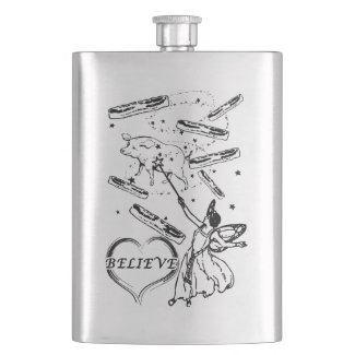 Believe in the Bacon Fairy Hip Flasks