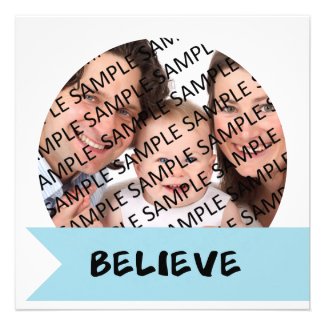 Believe in the Magic of Christmas Flat Photo Card