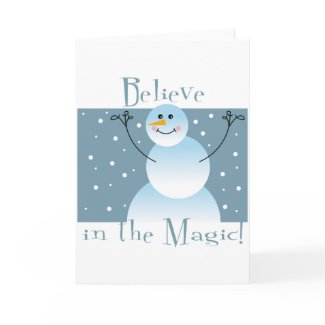 Believe in the Magic Snowman card