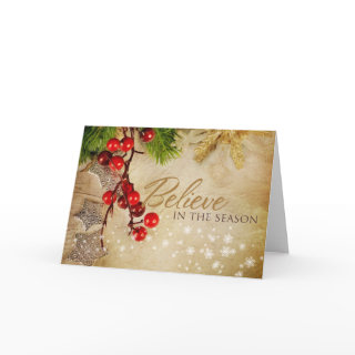 Believe In The Season Greeting Card