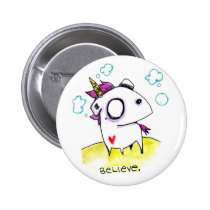 Believe In Unicorns buttons