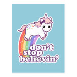 Believe in Unicorns Postcard