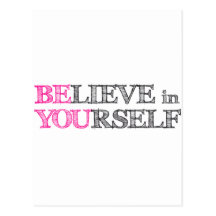 BElieve in YOUrself - BE YOU Postcards