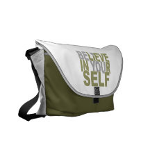 BELIEVE IN YOURSELF messenger bag