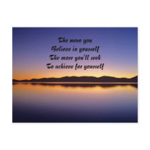 believe in yourself postcards