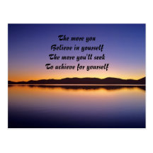 believe in yourself postcards