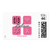 Believe Inspirations Breast Cancer Postage