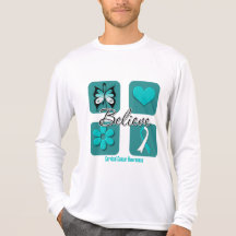 Believe Inspirations Cervical Cancer Tshirts