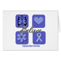 Believe Inspirations Esophageal Cancer Greeting Card