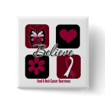 Believe Inspirations Head and Neck Cancer Buttons
