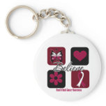 Believe Inspirations Head and Neck Cancer Key Chain