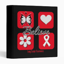 Believe Inspirations Lung Cancer Binders