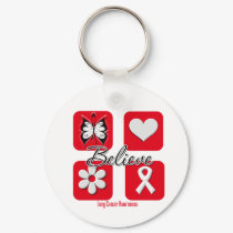Believe Inspirations Lung Cancer keychains