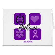 Believe Inspirations Lupus Awareness Greeting Card