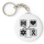 Believe Inspirations Melanoma keychains