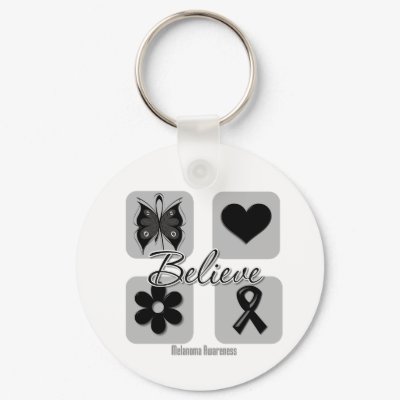 Believe Inspirations Melanoma key chain