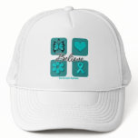 Believe Inspirations Ovarian Cancer Trucker Hat