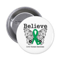 Believe Liver Disease Awareness Buttons