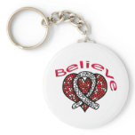 Believe Lung Cancer Keychain