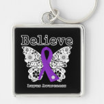 Believe Lupus Awareness Keychains