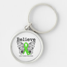 Believe Lyme Disease Awareness Keychain