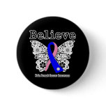 Believe - Male Breast Cancer Butterfly Button