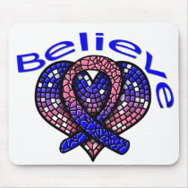 Believe Male Breast Cancer Mouse Pads