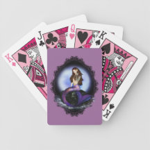 Believe Mermaid Cutout Playing Cards