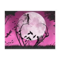 Believe moonlight fairy Postcard