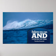 Believe Motivational Poster Print
