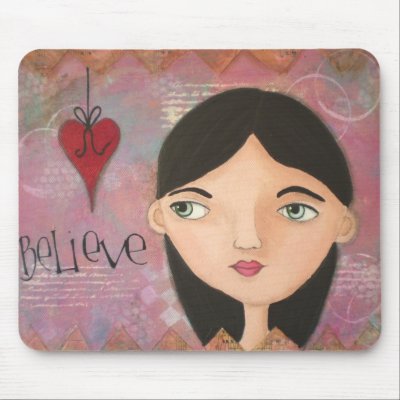 Believe Mousemat Mouse Pads by vintageniki
