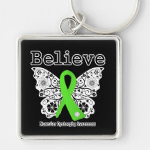 Believe Muscular Dystrophy Keychain