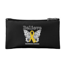 Believe - Neuroblastoma Cancer Butterfly Makeup Bag