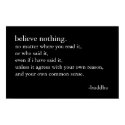 Believe Nothing posters