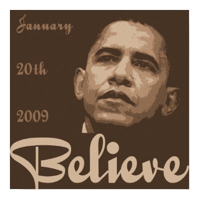Believe Obama Inauguration Poster by liberaltees
