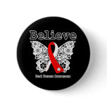 Believe - Oral Cancer Butterfly Button