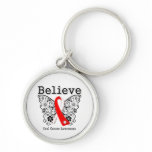 Believe - Oral Cancer Butterfly Key Chains