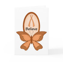 Believe- Orange Awareness Greeting Cards