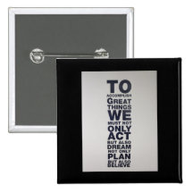 believe pinback button