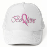 Believe (Pink Ribbon-trucker) Mesh Hat