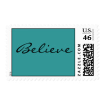 Believe postage stamp