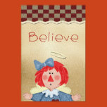 folk, art, angel, annie, believe, cute, print,