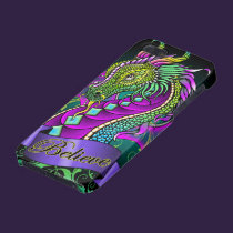 Believe Rainbow Dragon IPhone Case Glossy iphone cases