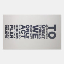 believe rectangle sticker