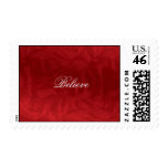 Believe, Red Christmas Stamp