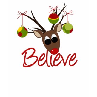Believe Reindeer Man T-shirt