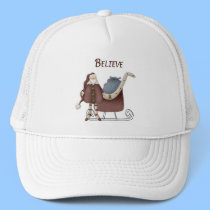 Believe Santa with Sleigh hats