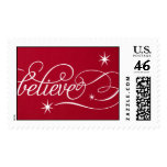 Believe Script - Geisha Postage Stamp