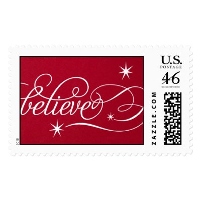 Believe Script - Geisha Postage Stamp